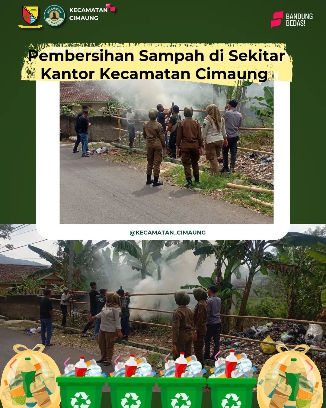 kegiatan-pembersihan-sampah-di-sekitar-kantor-kecamatan-cimaung